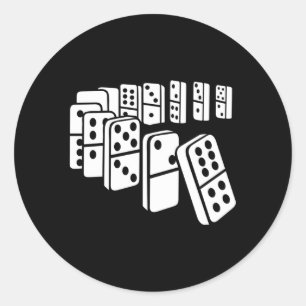 Adesivo Redondo Dominoes