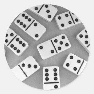 Adesivo Redondo Dominoes Stickers 002