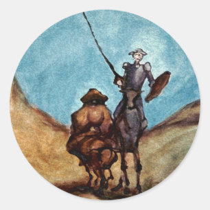 Adesivo Redondo Don Quixote