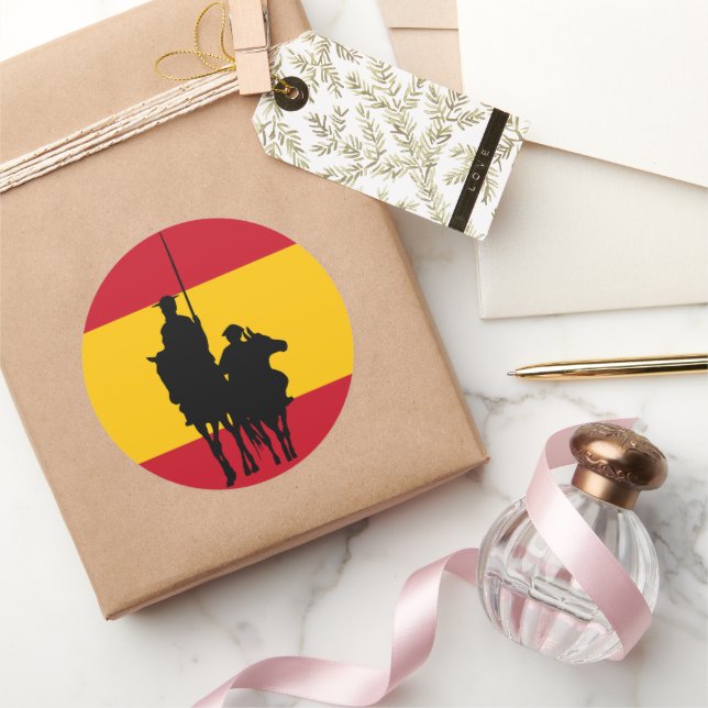 Adesivo Redondo Don Quixote 2 (Presentear)