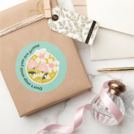 Adesivo Redondo Don’t Stop Until You Are Proud Motivational Quote