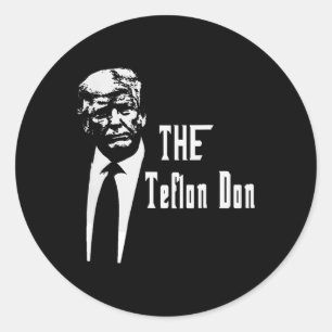 Adesivo Redondo Don Trump Engraçado