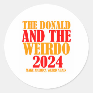 ADESIVO REDONDO DONALD E WEIRDO