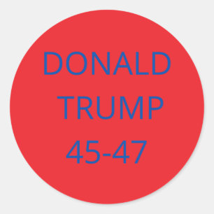 Adesivo Redondo Donald Trump