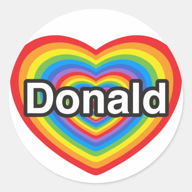 Adesivo Redondo Donald Trump (Frente)