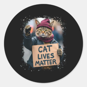 Adesivo Redondo Donald Trump 2024 Cats