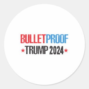 Adesivo Redondo Donald Trump 2024, Presidente Deus abençoe Trump S