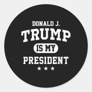 Adesivo Redondo Donald Trump É Meu Presidente