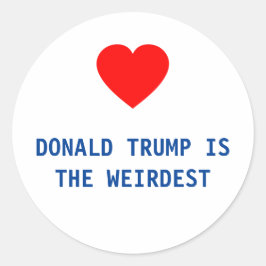 ADESIVO REDONDO DONALD TRUMP É O MAIS PESADO - VESTIDO