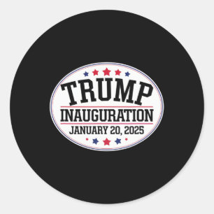 Adesivo Redondo Donald Trump Inauguration Day 2025 1