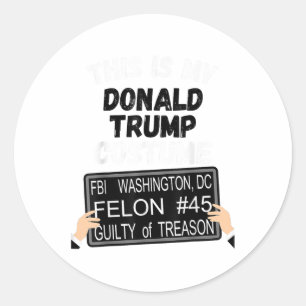 Adesivo Redondo Donald Trump Jail Contigo, Anti Trump Para P
