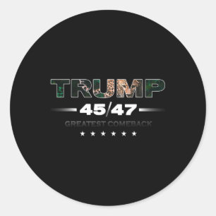 Adesivo Redondo Donald Trump Leopard Imprime as Maiores Mulheres d