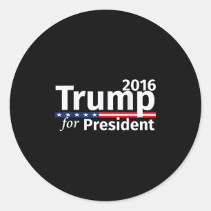 Adesivo Redondo Donald Trump Para O Presidente Republicano De 2016