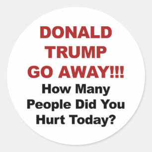 Adesivo Redondo Donald Trump parte