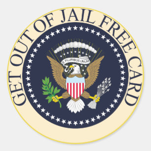 Adesivo Redondo Donald Trump Presidente republicano: Saia da pris