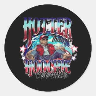 Adesivo Redondo Donald Trump Summer Vibe