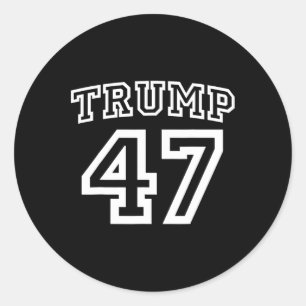Adesivo Redondo Donald Trump Vance 2024 Eleição 47º Presidente Eu