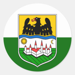 Adesivo Redondo Donauschwaben Flag Sticker