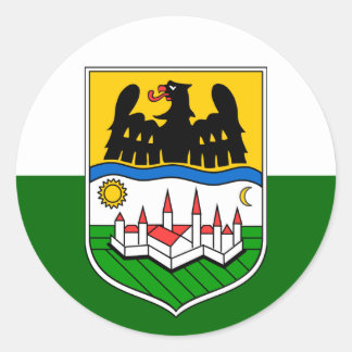 Adesivo Redondo Donauschwaben Flag Sticker