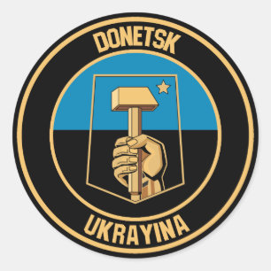 Adesivo Redondo Donetsk Round Emblem