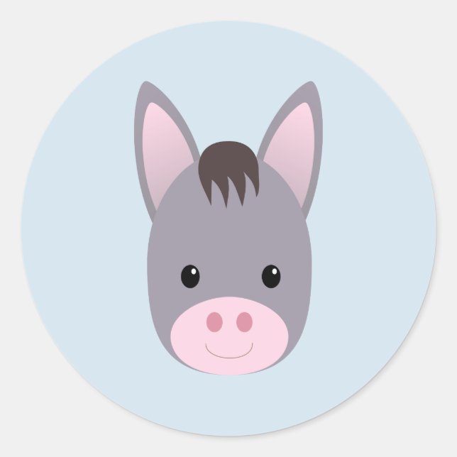 Adesivo Redondo Donkey (Frente)