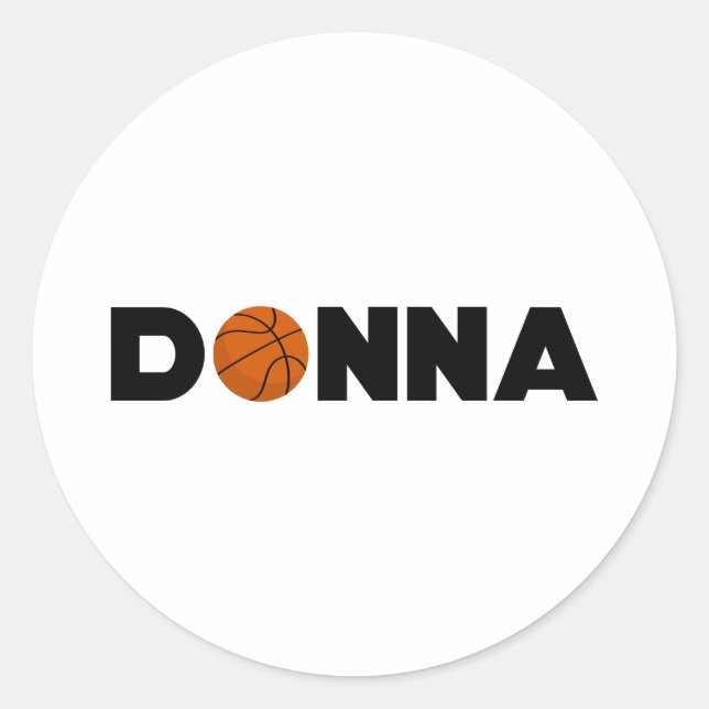 Adesivo Redondo Donna Basball (Frente)