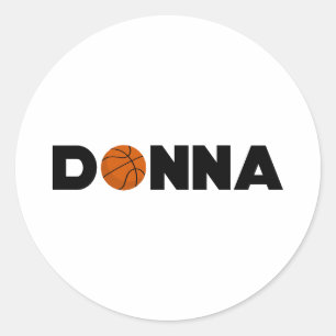 Adesivo Redondo Donna Basball