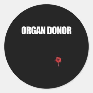 Adesivo Redondo Donor Divertido Maldito Wound Memória do Rim Na Pa