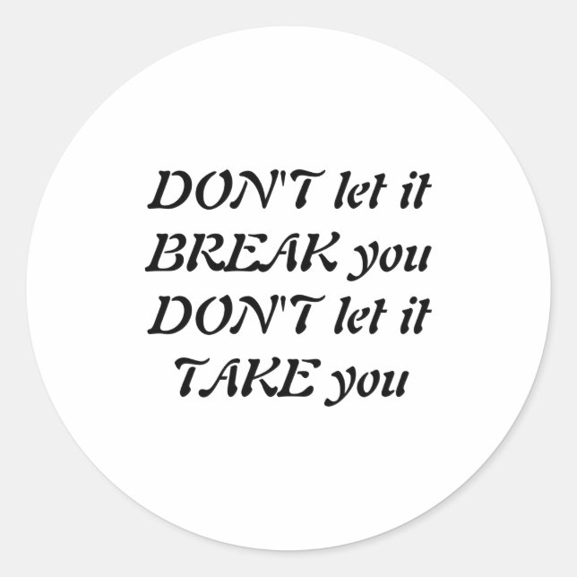 Adesivo Redondo Dont  (Frente)