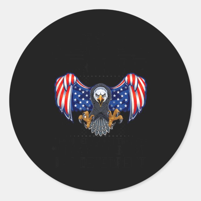 Adesivo Redondo Don't Off Old People The Older We Get Eagle &amp;  (Frente)