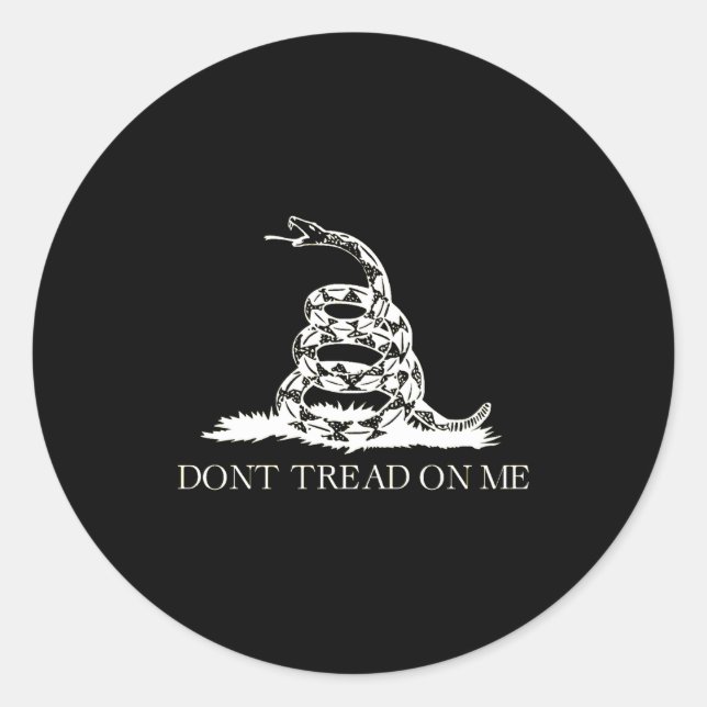 Adesivo Redondo Dont Tread On Me  (Frente)