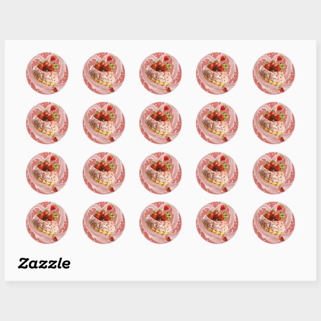 Adesivo Redondo donut (Folha)