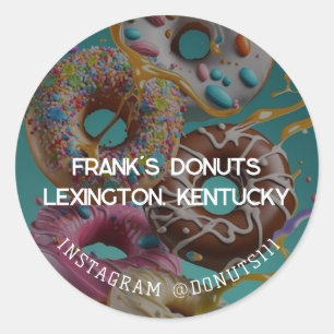 Adesivo Redondo Donuts