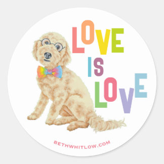 Adesivo Redondo Doodle Pride