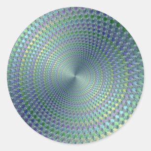 Adesivo Redondo Dores de cabeça - Fractal