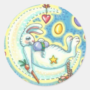 ADESIVO REDONDO DORMIR BUNNY JELLY BEAN DREAMS MOON STICKER