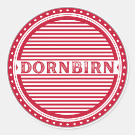 Adesivo Redondo Dornbirn City Pride Emblem – Austria Identity