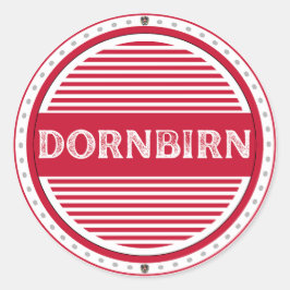 Adesivo Redondo Dornbirn City Pride Emblem – Austrian Identity