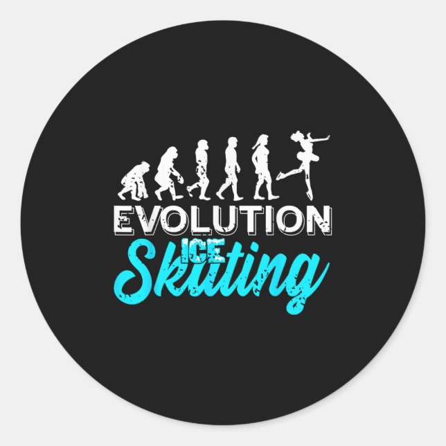 Adesivo Redondo Dos Apes Aos Blades A Progressão Do Glide (Frente)