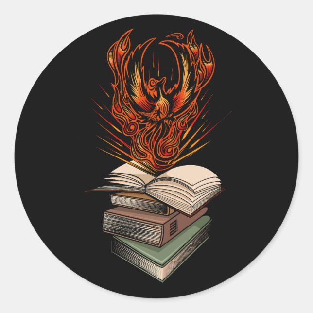 Adesivo Redondo Dos Livros (Frente)