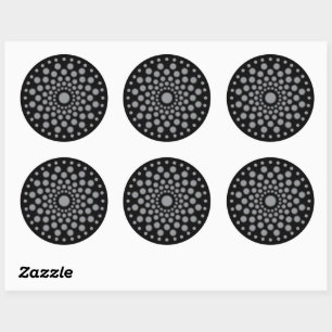 Adesivo Redondo Dot Mandala Modelo