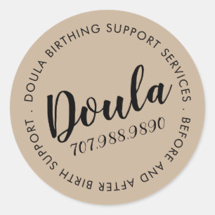 Adesivo Redondo Doula Birth Services