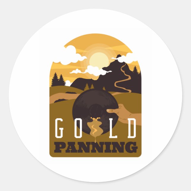 Adesivo Redondo Dourada (Frente)