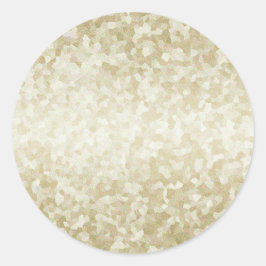 Adesivo Redondo Dourada Glitter Modelo Back Personalizar