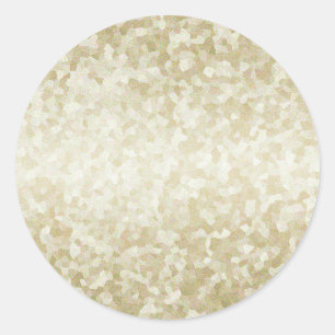 Adesivo Redondo Dourada Glitter Modelo Back Personalizar