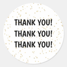 Adesivo Redondo Dourada noite negra do ano novo