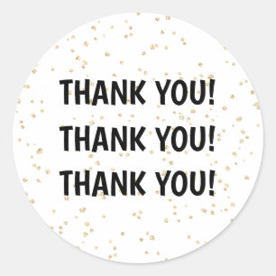 Adesivo Redondo Dourada noite negra do ano novo