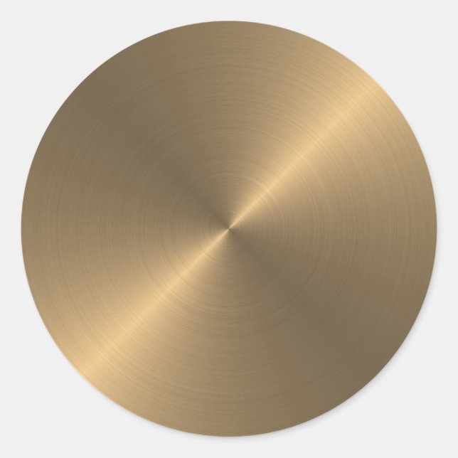 Adesivo Redondo Dourado (Frente)