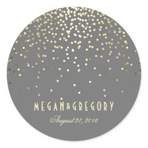 Dourado Casamento Confetti