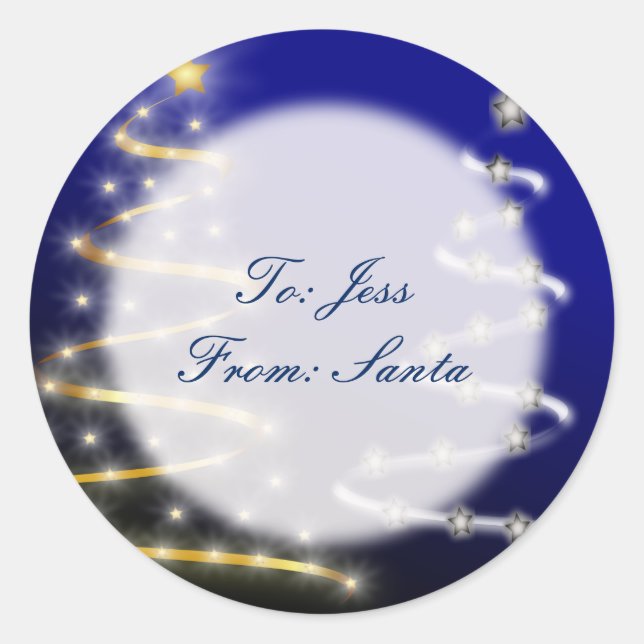 Adesivo Redondo Dourado e prata- (Frente)